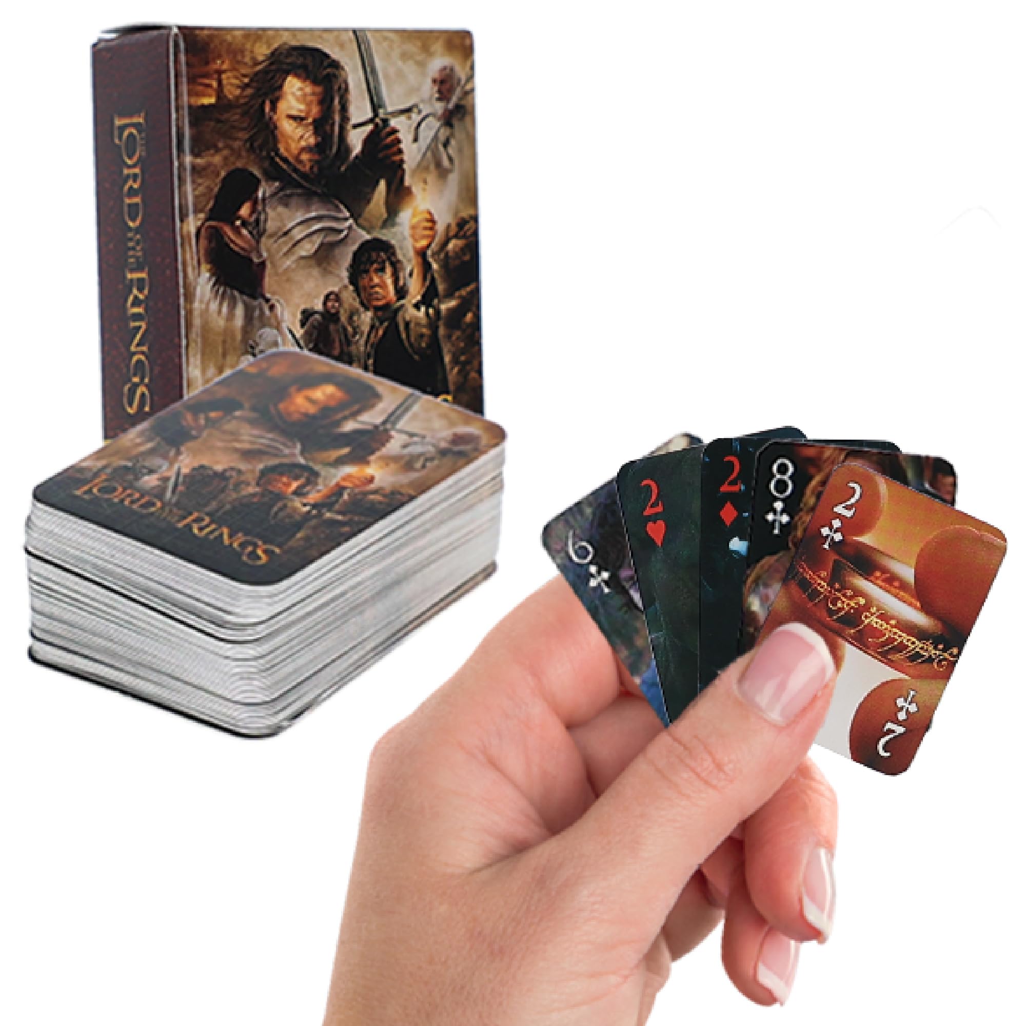 Amazon.com: AQUARIUS Lord of the Rings Chiisai Mini Playing Cards